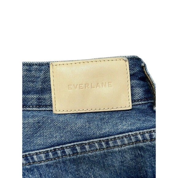 Everlane 90s Cheeky Straight Jeans Women’s 27 Crop Blue High Rise Button Fly - Picture 6 of 13